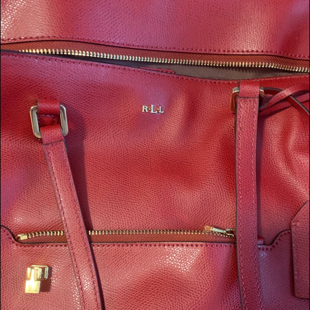 Stunning Red Ralph Lauren handbag!
